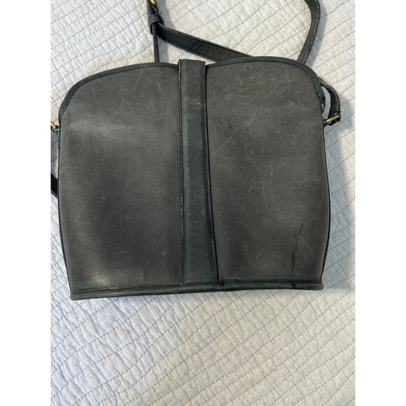 Vintage Coach Binocular Shoulder Bag – Style No. 087-2045 – Black Leather - Picture 9 of 16